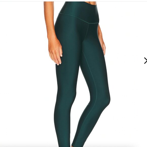 ALO 7/8 HIGH-WAIST AIRLIFT LEGGING - MIDNIGHT GREEN - Picture 2 of 5